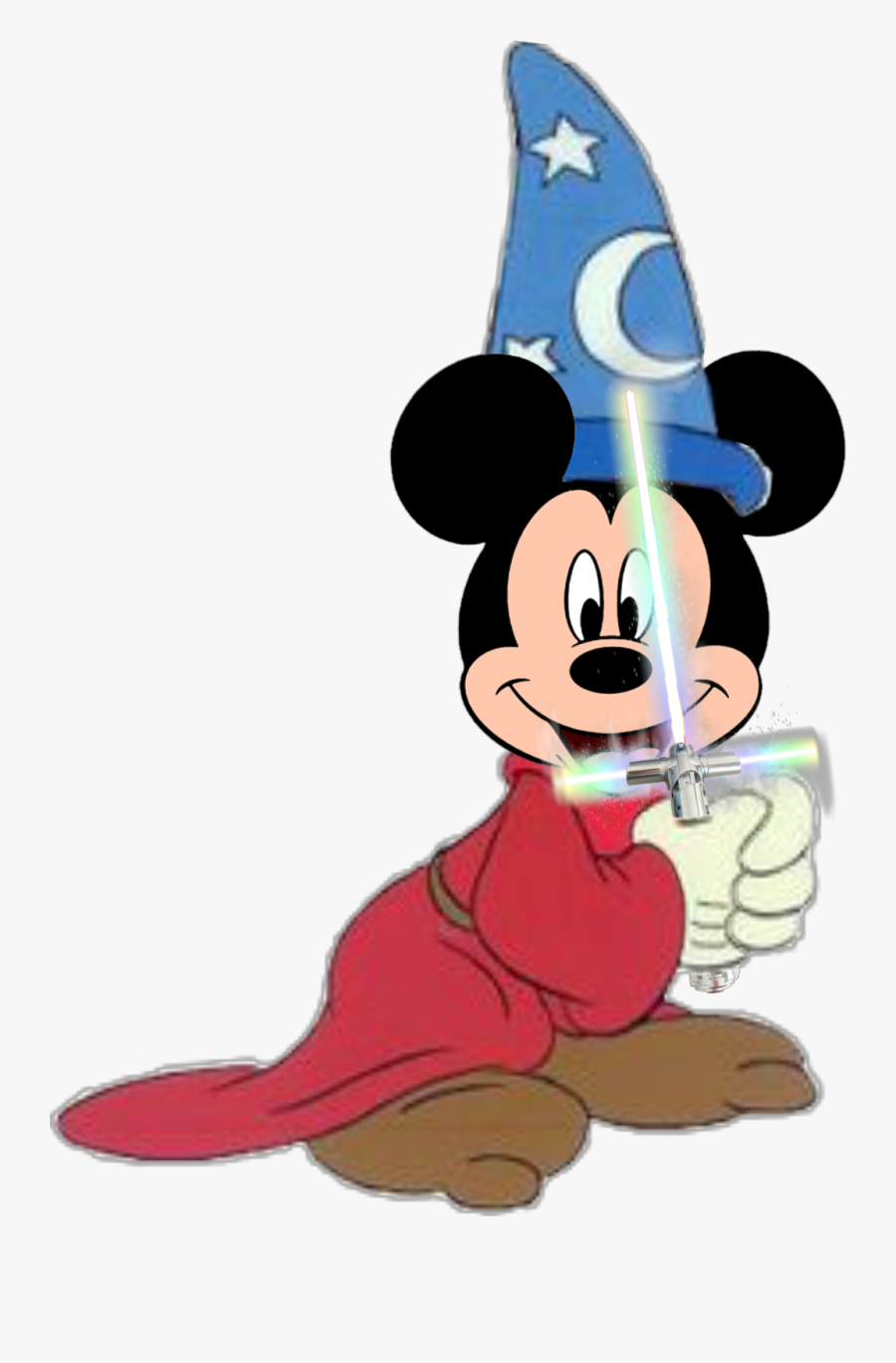 #jedi #sorcerer #mickey - Cartoon, Transparent Clipart