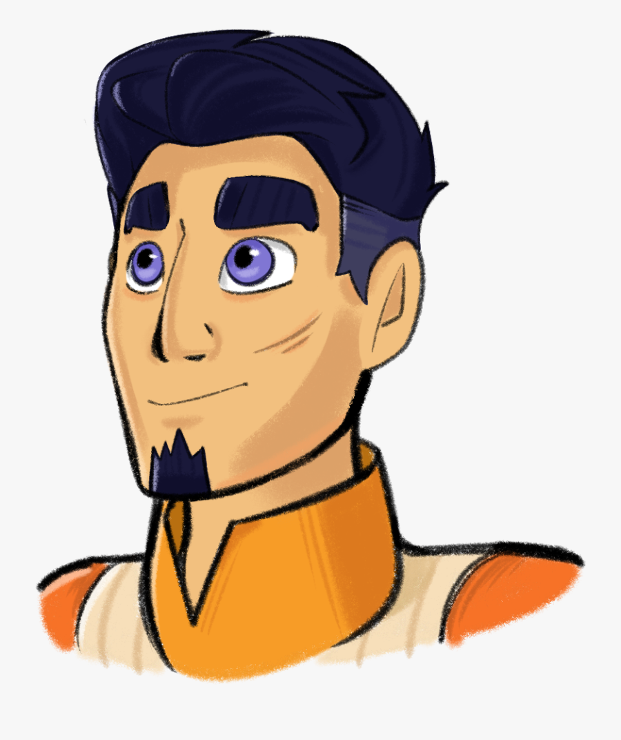 “ Ezra Bridger, Jedi Knight Did A Portrait Of Future - Cartoon, Transparent Clipart