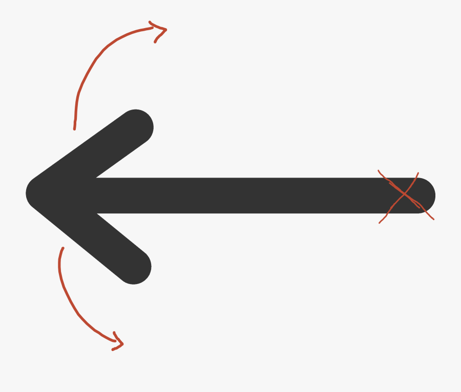 Enter Image Description Here - Long Arrow Left Symbol, Transparent Clipart