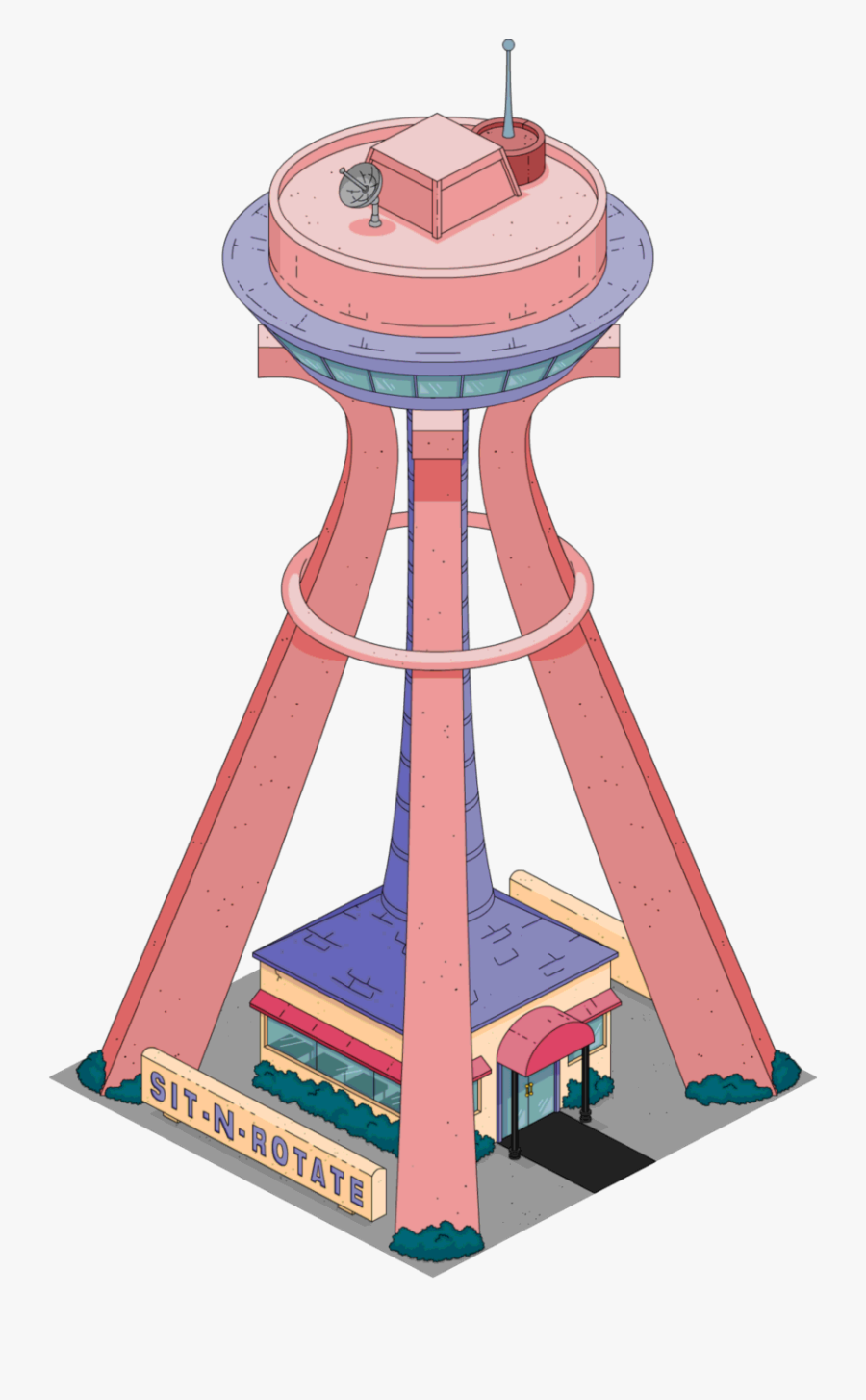 Simpsons Space Needle, Transparent Clipart