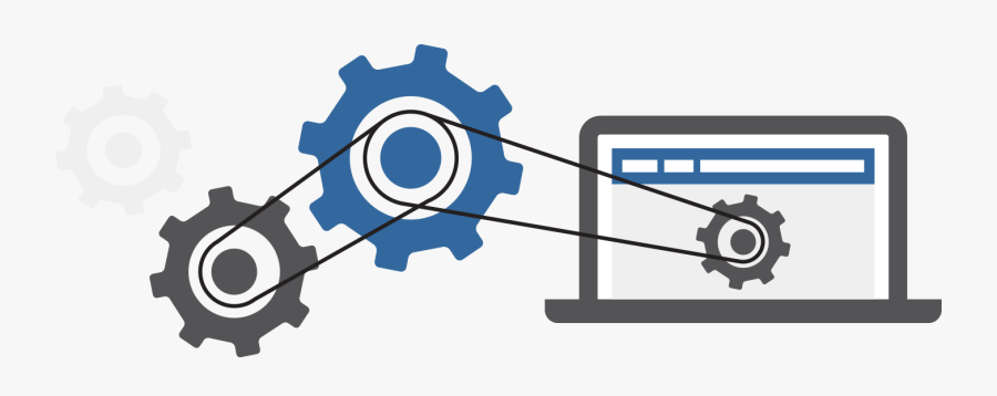 Gears On A Website - Writing Icon Content Png, Transparent Clipart
