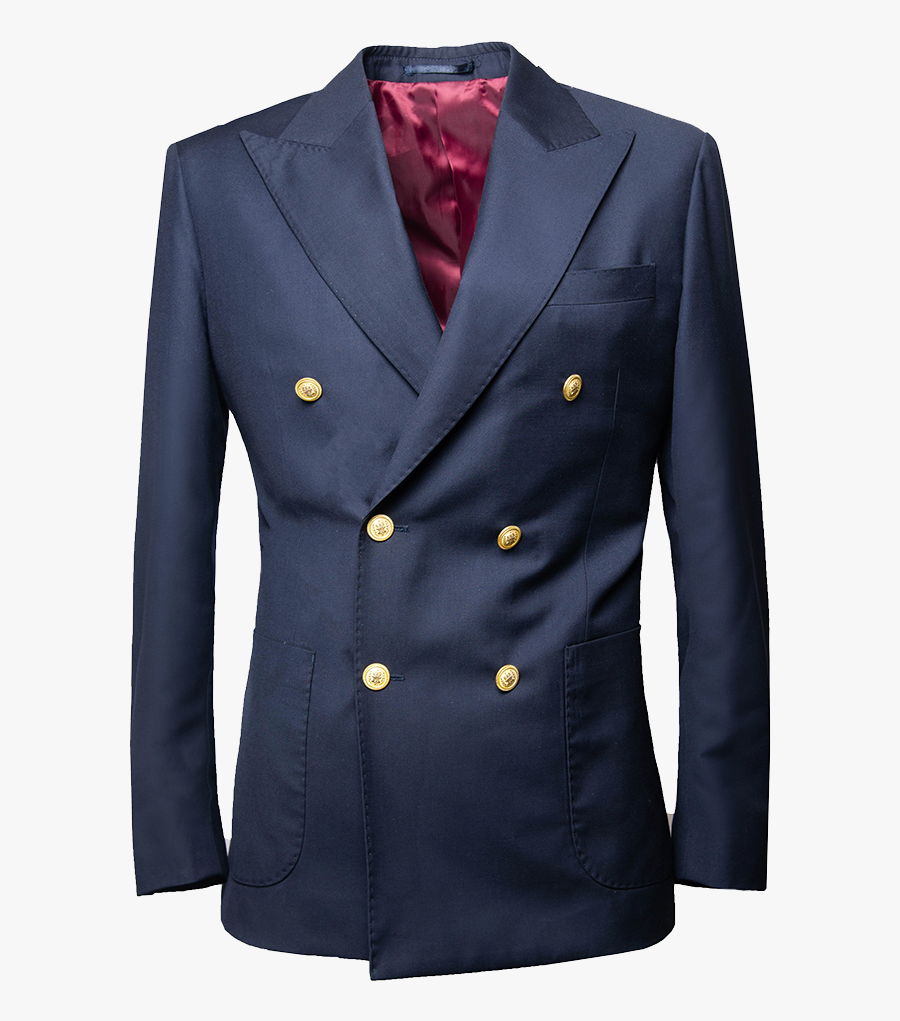 Blazer Png Clipart - Navy Blazer Double Breasted, Transparent Clipart