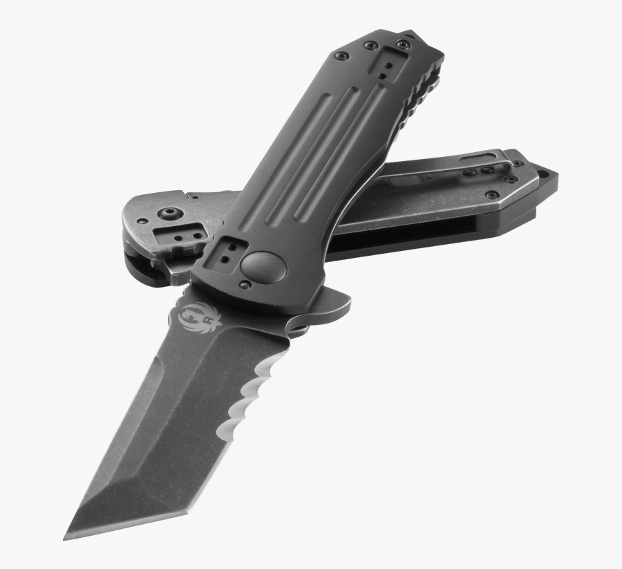 2-stage™ Compact Veff Serrations™ - Hunting Knife, Transparent Clipart