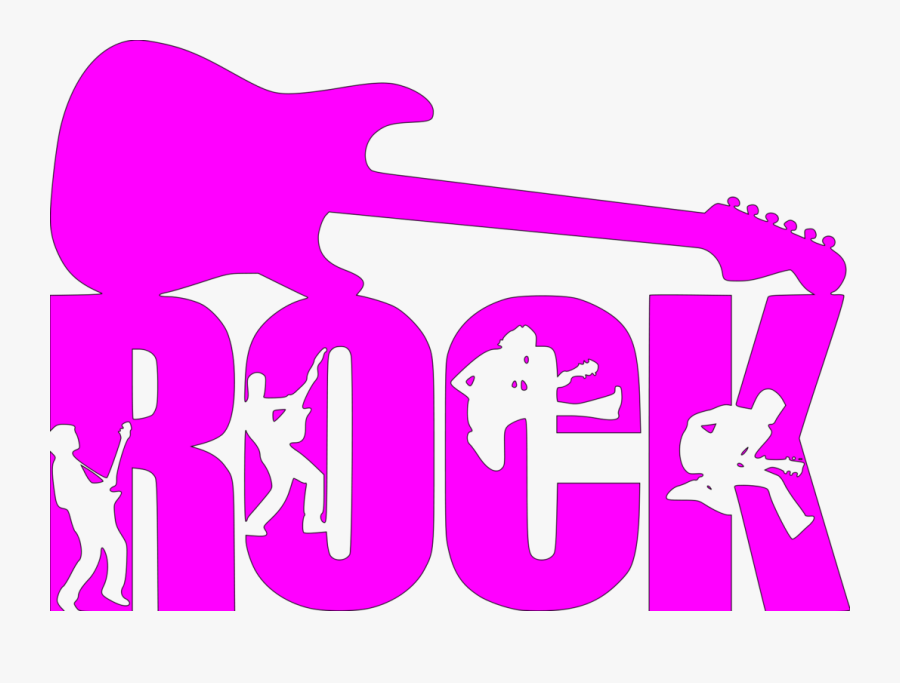 Rock N Roll Stencil, Transparent Clipart