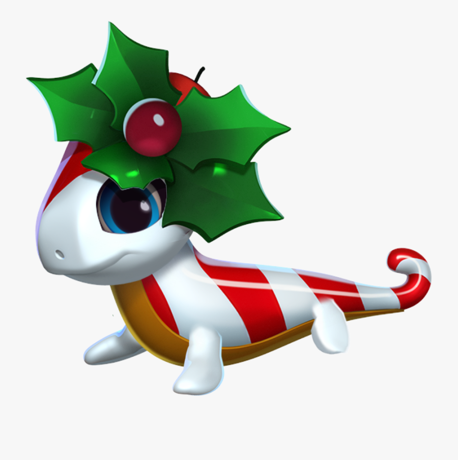 Candy Cane Dragon Baby - Dragon Mania Legends Dragons Candy, Transparent Clipart