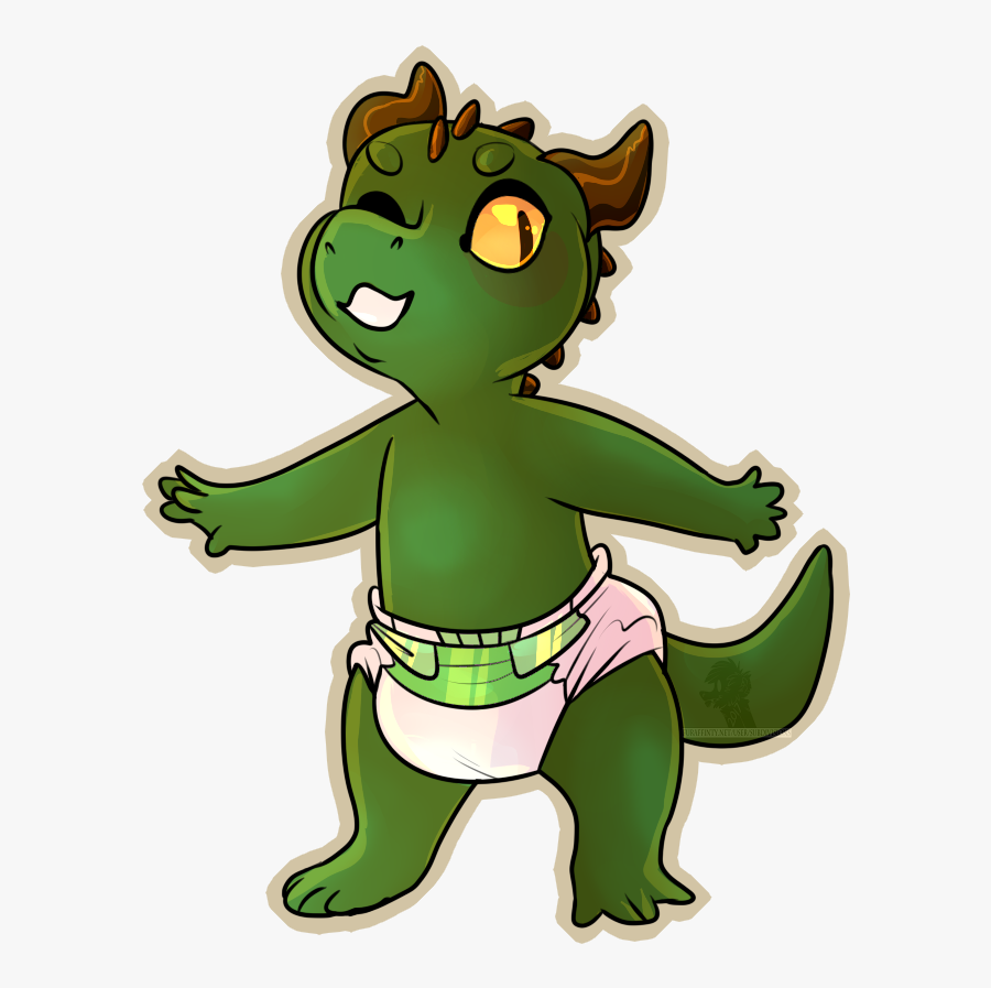 Baby Dragon - Cartoon, Transparent Clipart