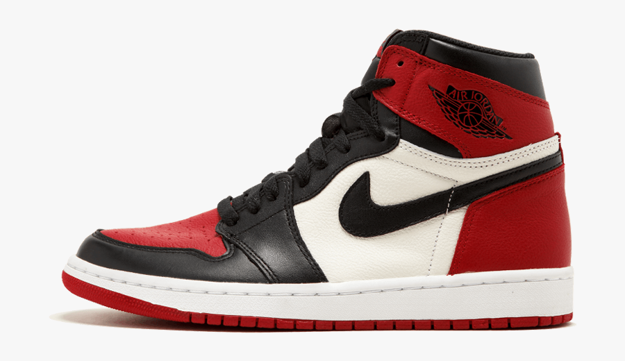 Hd Air Jordan 1 Retro High Og “bred Toe” - Jordan 1 Bred Png, Transparent Clipart