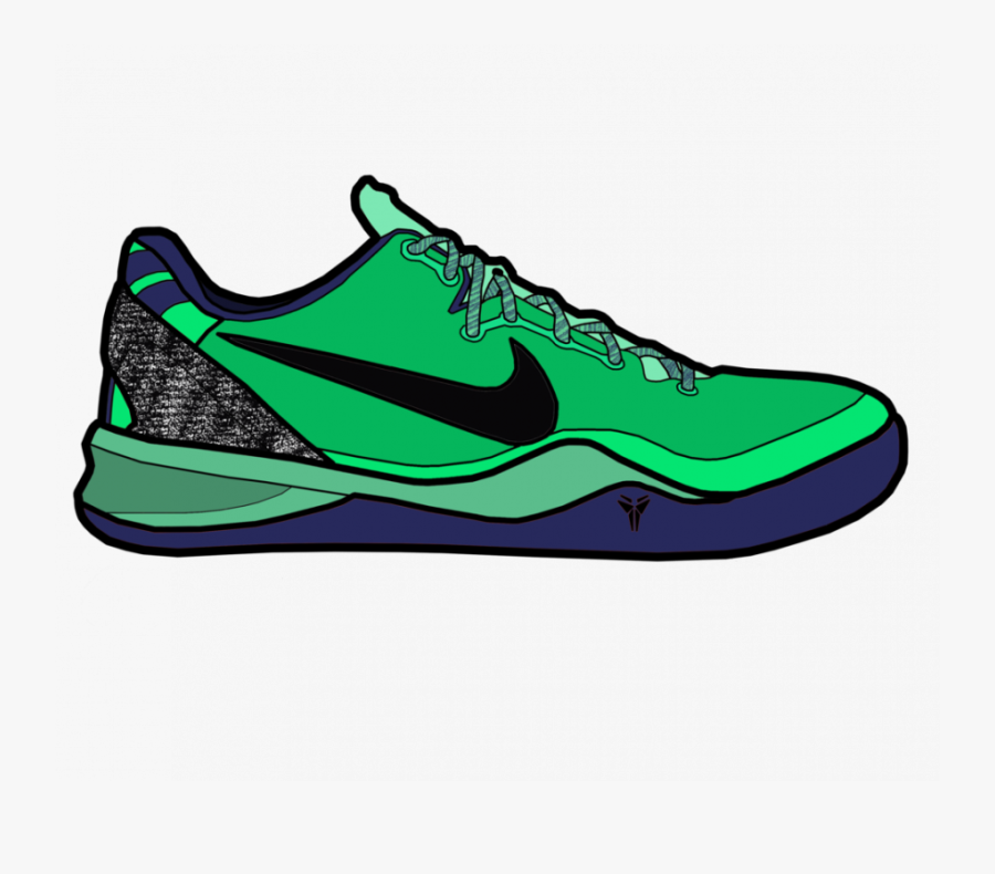 Kobe Bryant Shoes Drawing, Transparent Clipart