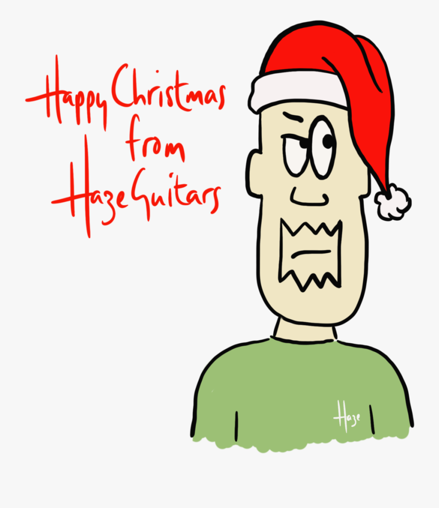 Happy Christmas From Gerry At Haze Guitars - Cartoon, Transparent Clipart