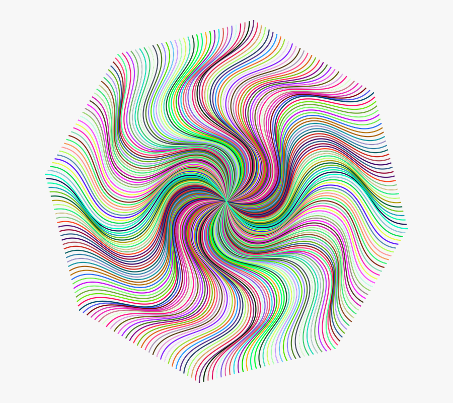 Prismatic Abstract Line, Transparent Clipart