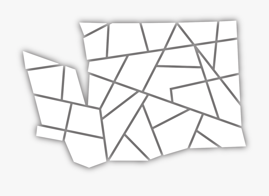 Clip Art Black And White Stock Washington Diecut Sticker - Light, Transparent Clipart