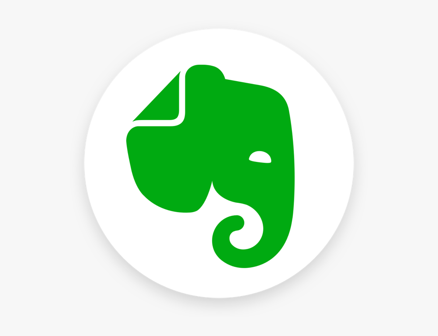 Evernote App Logo, Transparent Clipart