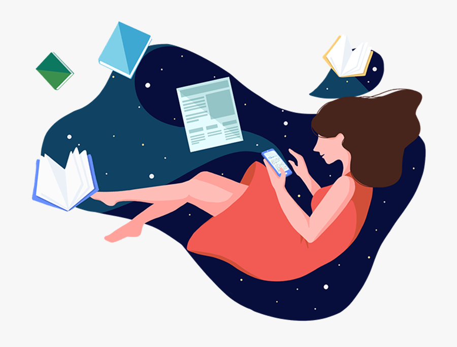 Ireading - Illustration, Transparent Clipart