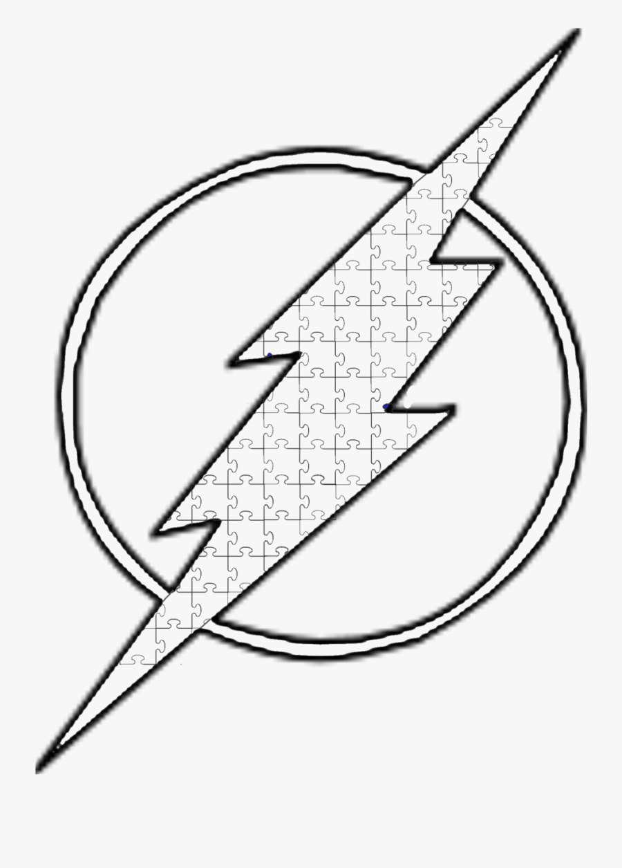 Svg Freeuse Download Autism Drawing Symbol - Line Drawing Flash Logo, Transparent Clipart