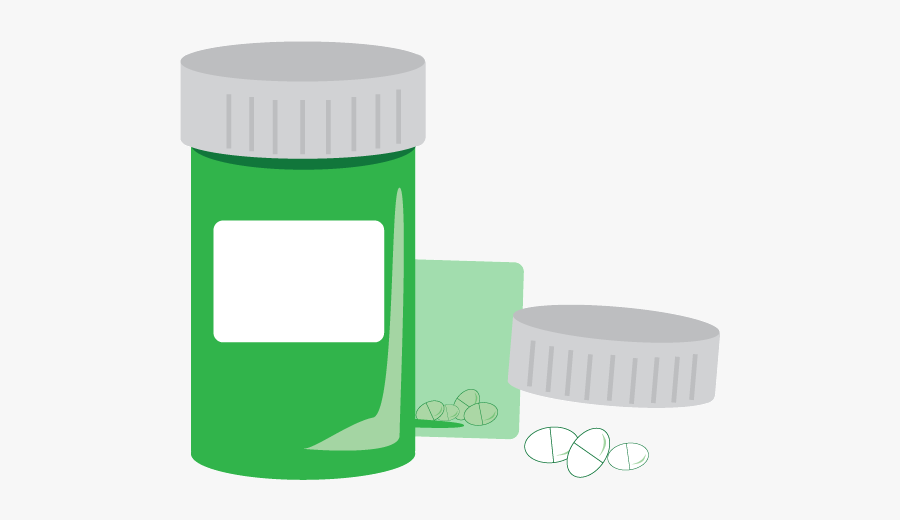 Prescription Bottle Graphic, Transparent Clipart