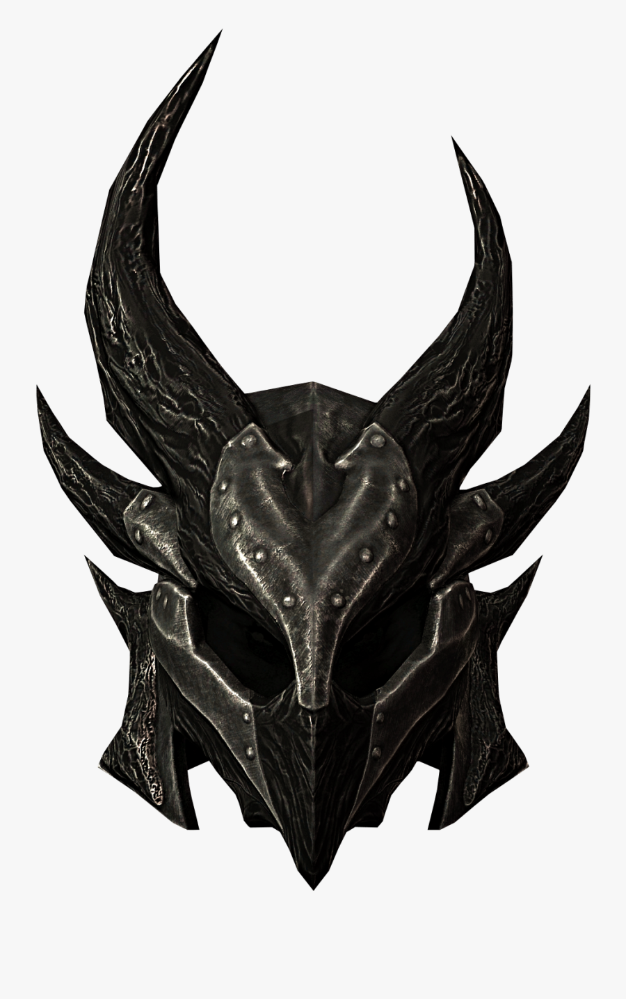 Clip Art The Elder Scrolls V - Daedric Helmet Skyrim, Transparent Clipart