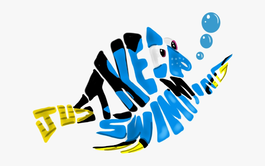 Dory Just Keep Swimming Clipart Clipartfest Cartoon - Just Keep Swimming Dory Coloring Page, Transparent Clipart