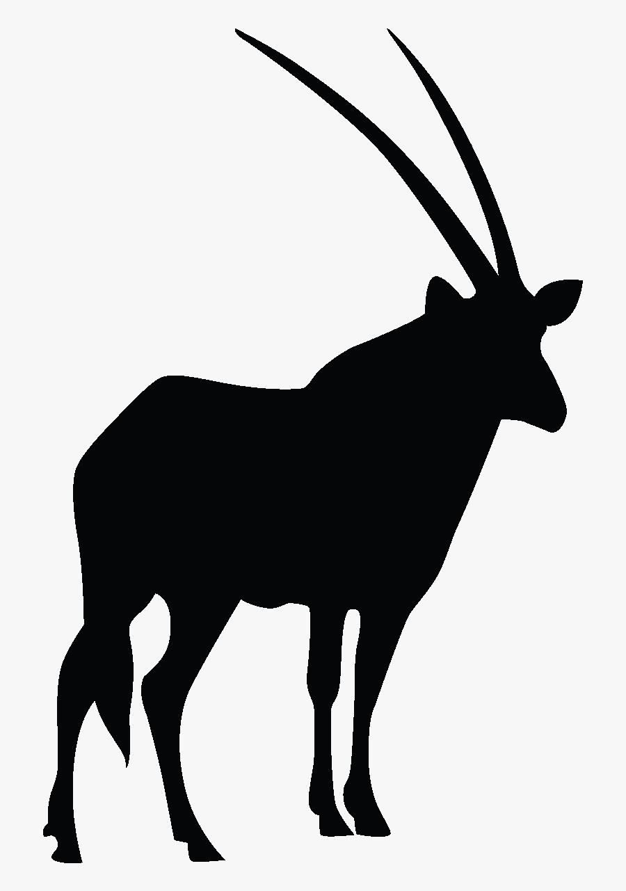 Simple African Animal Silhouette, Transparent Clipart