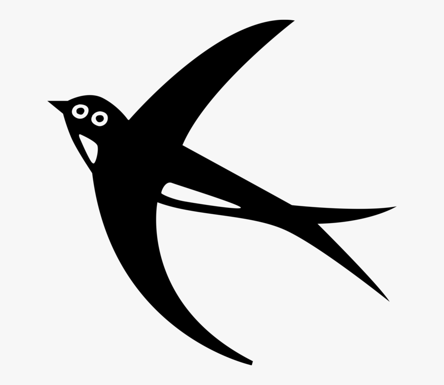 Vector Illustration Of Barn Swallow Martin Bird - Vector Graphics, Transparent Clipart