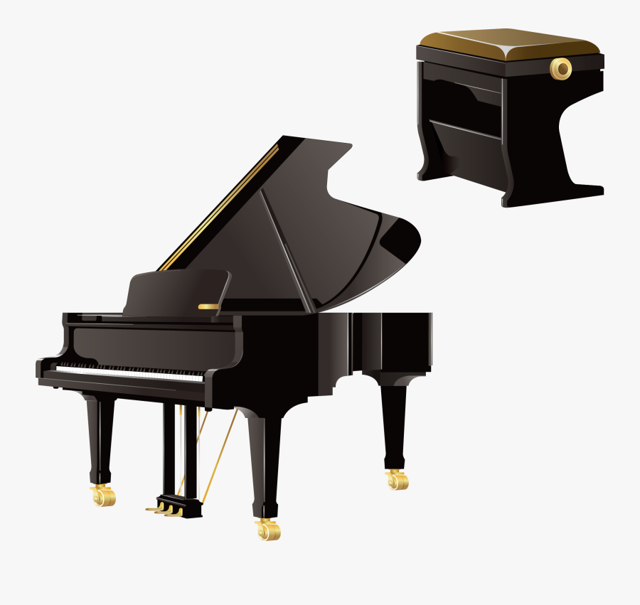 Piano Clip Art - Housing And Lid Piano, Transparent Clipart