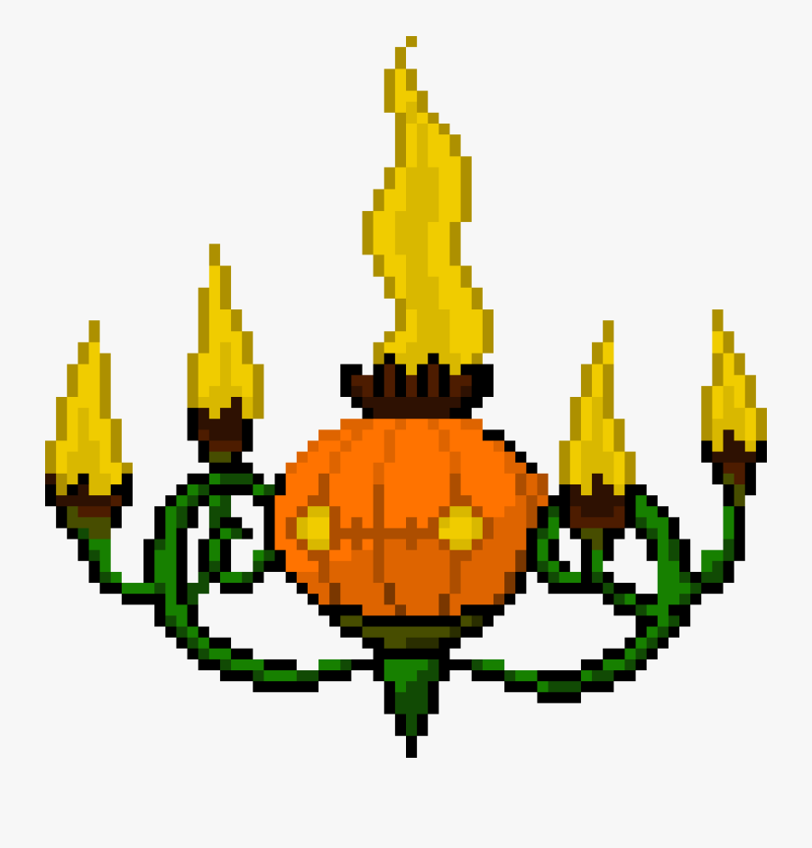 Pixel Art Chandelure, Transparent Clipart