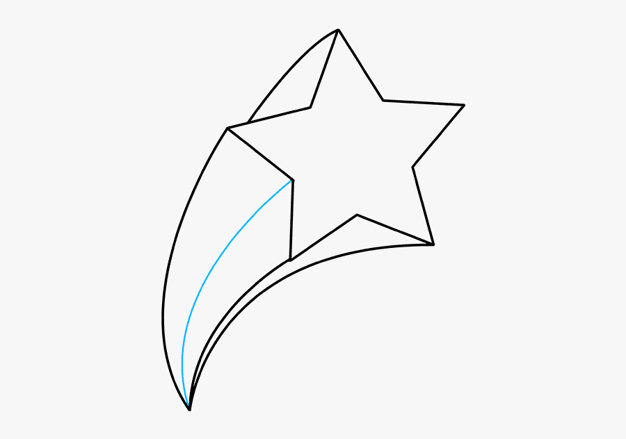 How To Draw Shooting Star - Drawing Shooting Star, Transparent Clipart