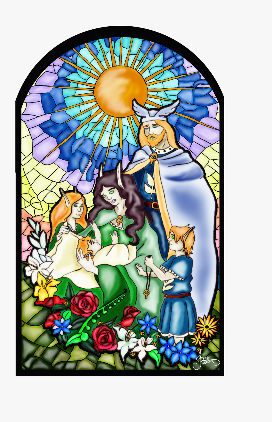 Stained Glass, Transparent Clipart