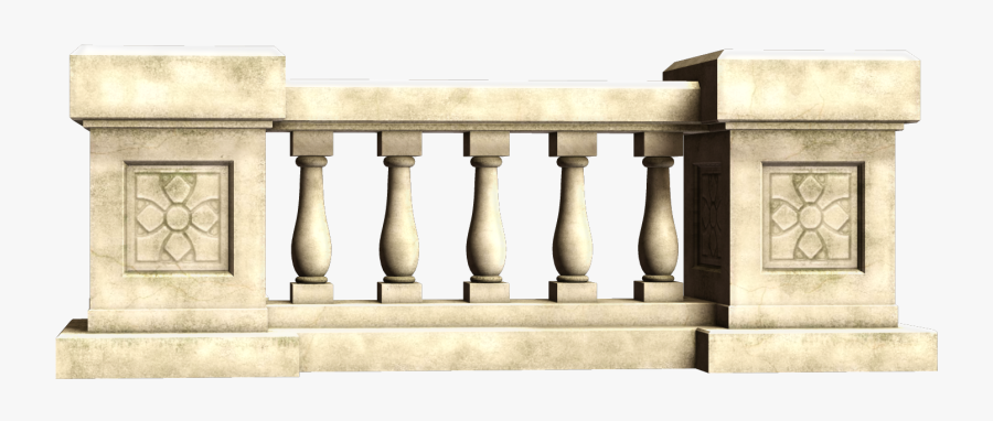 Balcony Fence Png , Transparent Cartoons - Stone Railings Png, Transparent Clipart