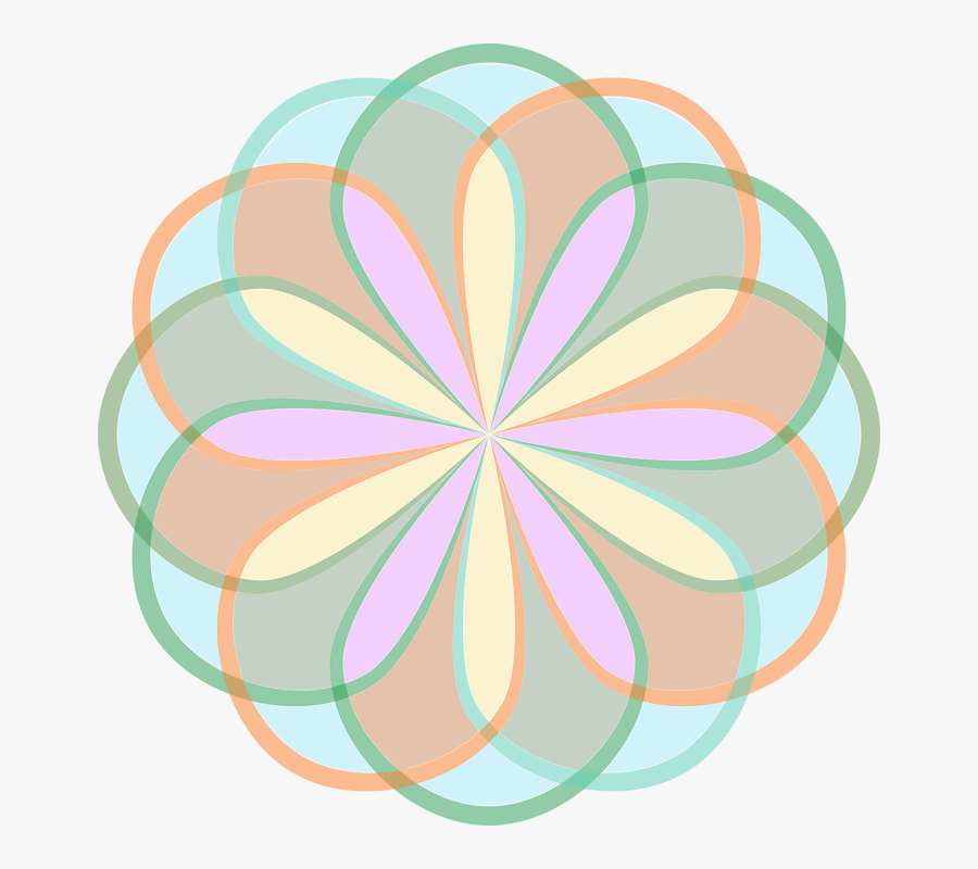 Flower, Stained Glass Window, Symmetry, Model - Flor Vitral, Transparent Clipart