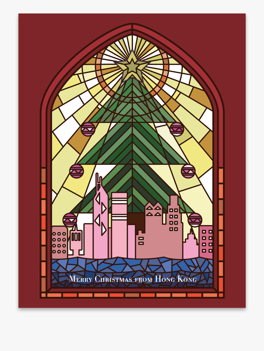 Stained Glass Window - Christmas Stained Glass Window, Transparent Clipart