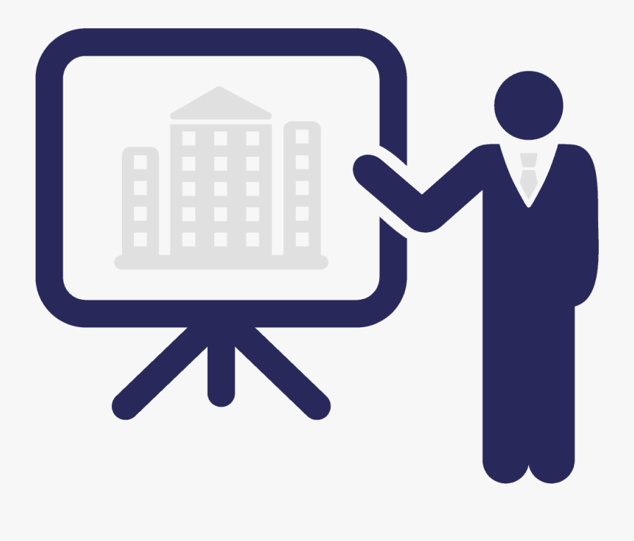 Architect Clipart Production Engineering - Presentation Icon Vector Free, Transparent Clipart