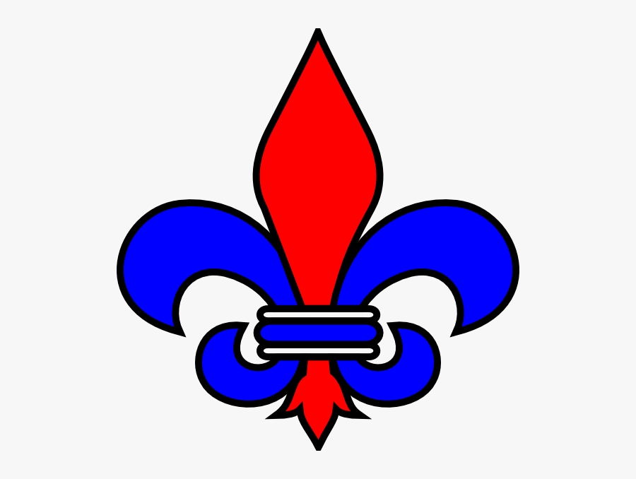 Burgundy Fleur De Lis, Transparent Clipart