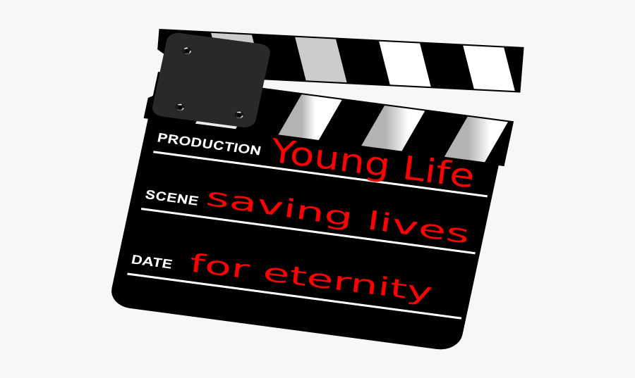 Movie Clapper Board, Transparent Clipart