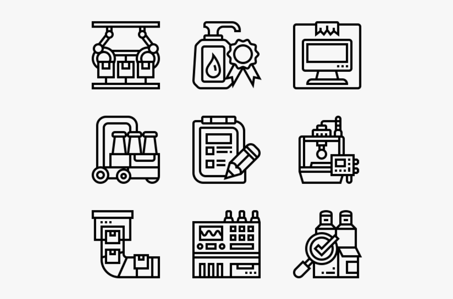 Mass Production - Museum Icons, Transparent Clipart