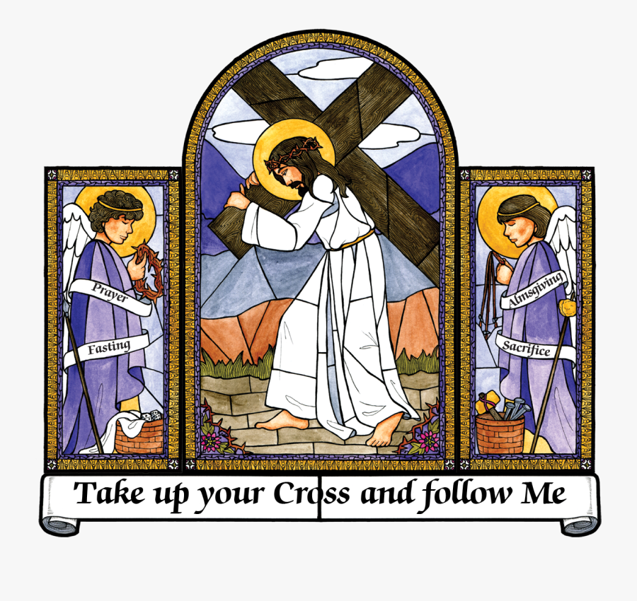Lent Stained Glass, Transparent Clipart