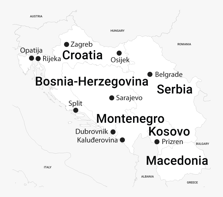 Clip Art Sj Europe News - Croatia Map, Transparent Clipart