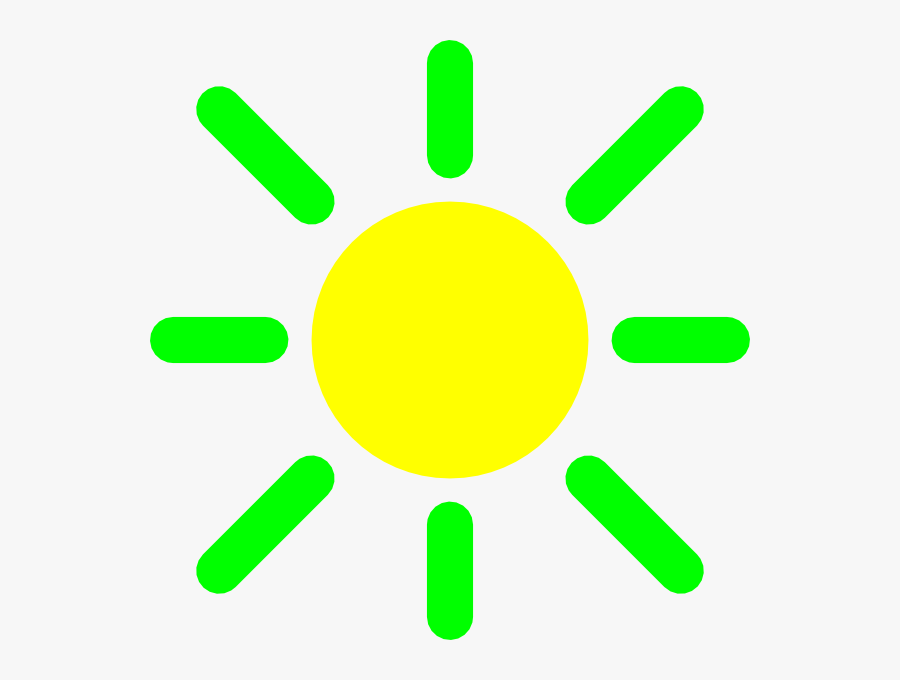 Brightness Control Icon Svg Clip Arts - Brightness Png Green, Transparent Clipart