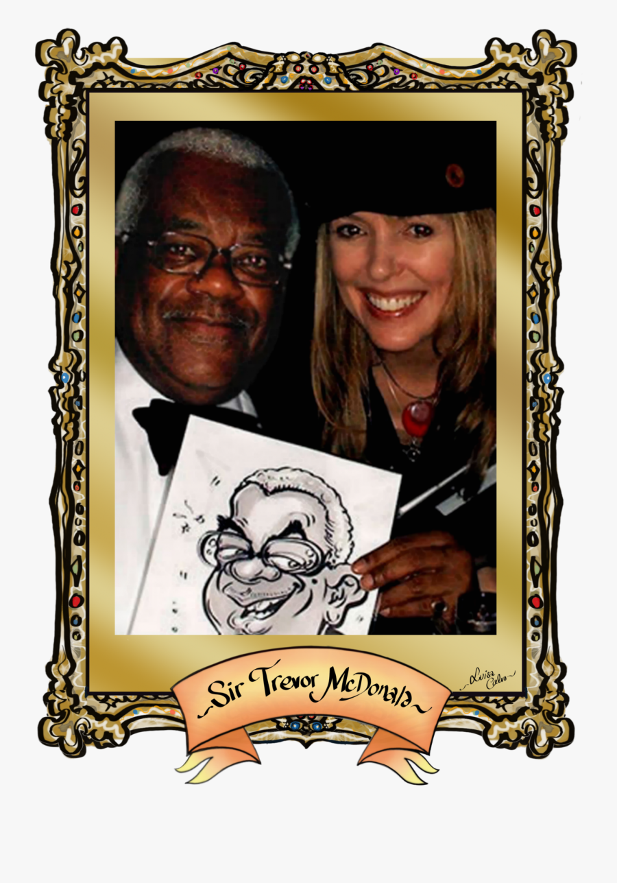 Drawing Caracatures Wedding Reception - Luisa Calvo, Transparent Clipart