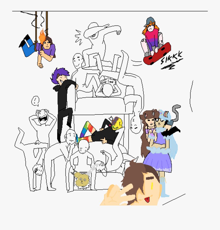 Draw The Squad Couch, Transparent Clipart