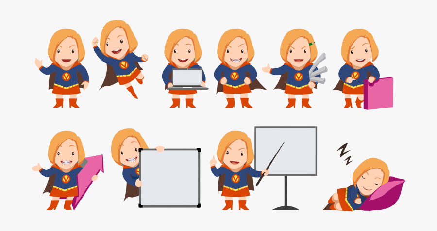 Business Women Characters Png, Transparent Clipart