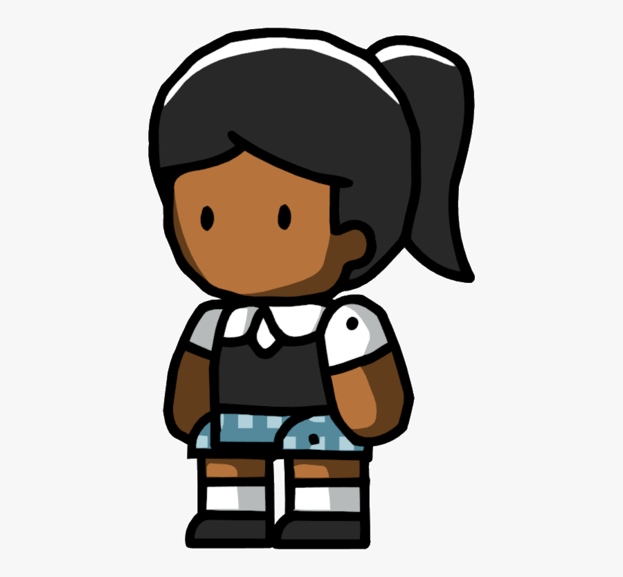 Schoolgirl - Scribblenauts Girl, Transparent Clipart