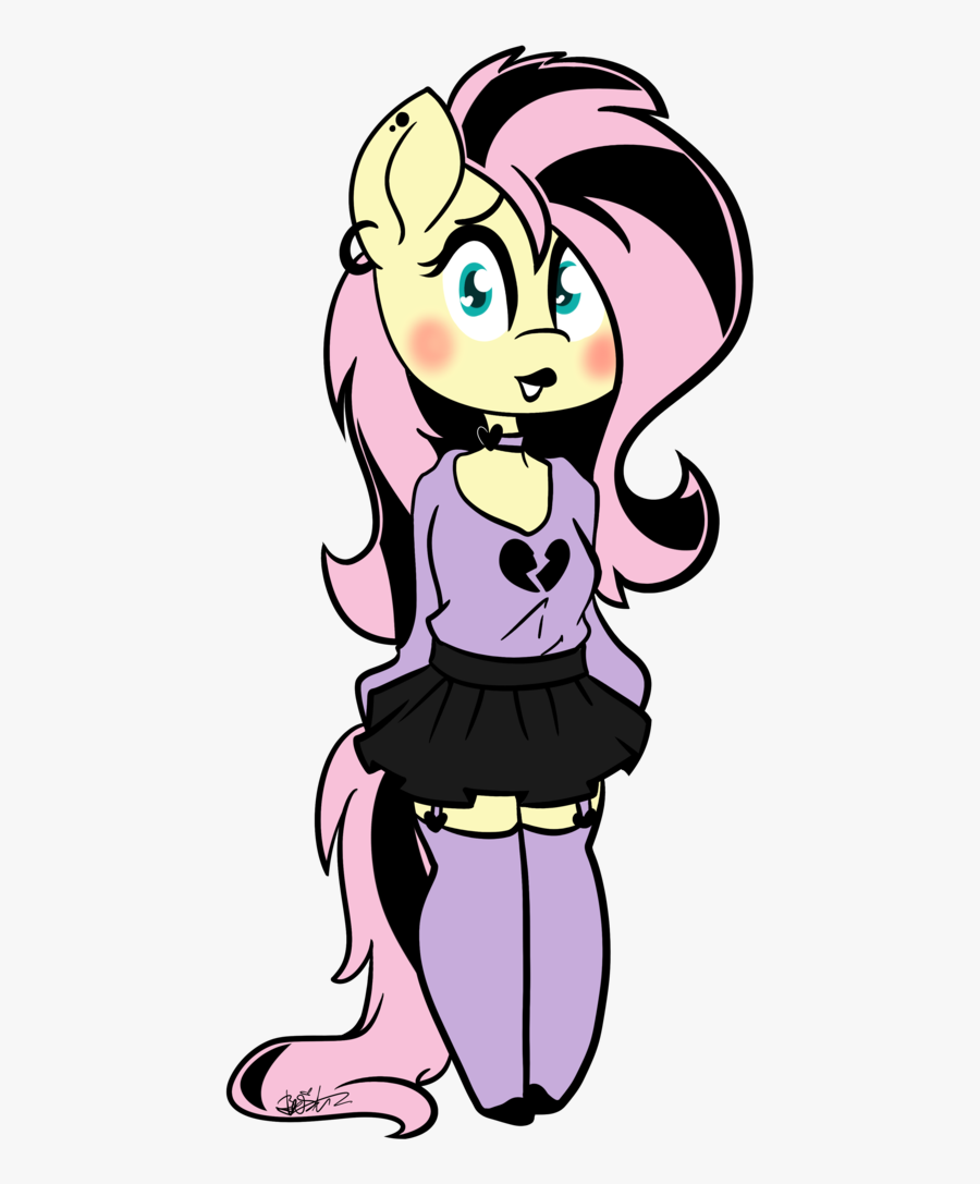 Anthro Artist Befishproductions Black Lipstick Blushing - Scene Kid Backgrounds, Transparent Clipart