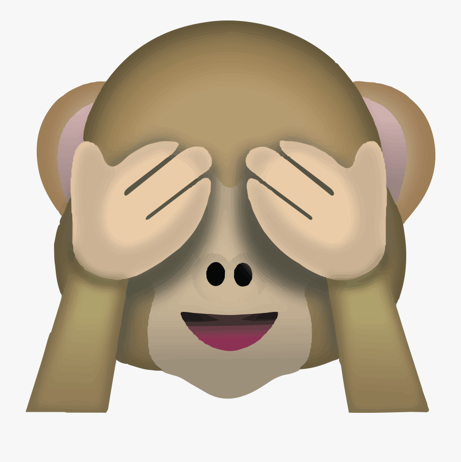 Monkey Of Sticker T-shirt Poo Pile Blushing Clipart - Monkey Emoji See No Evil, Transparent Clipart