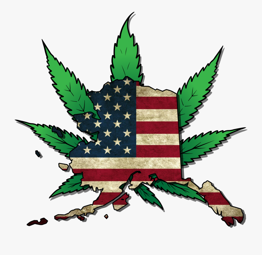 Alaska Graphic - Usa Flag, Transparent Clipart