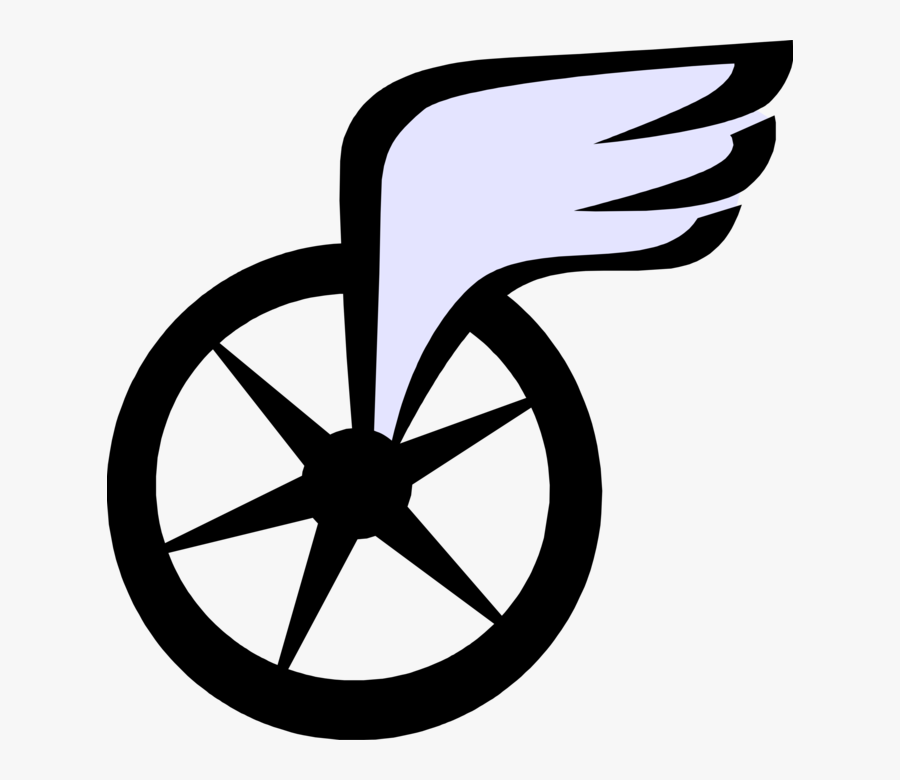 Vector Illustration Of Winged Wheel Of Hermes Symbol - Pirelli P Nero Gt Xl, Transparent Clipart