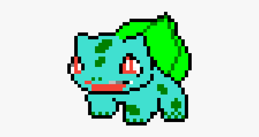 Bulbasaur Pixel Art Minecraft, Transparent Clipart