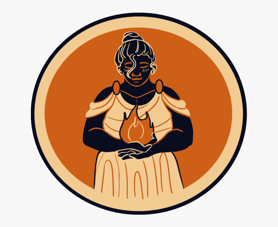 Guys I Want Hestia To Be My Mom
ares, Hermes, Thanatos, - Hestia On Red Greek Vase, Transparent Clipart