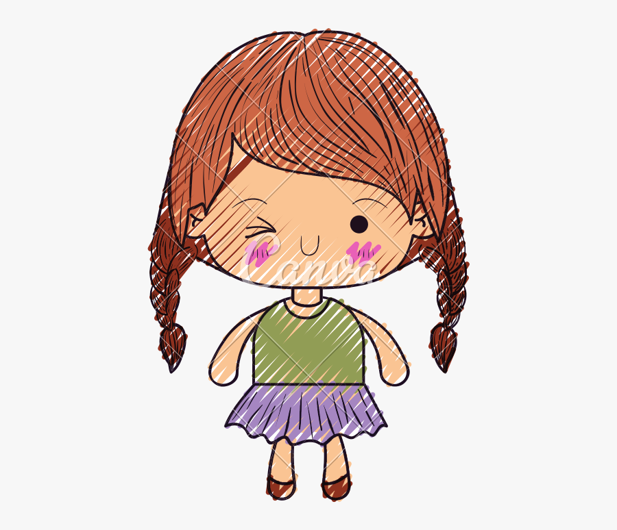 Braided Icons By Canva - Niña Picando El Ojo Animada, Transparent Clipart