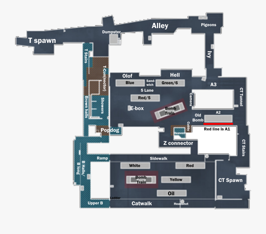 Clip Art Couldn T Find An - Csgo Train Callouts 2017, Transparent Clipart