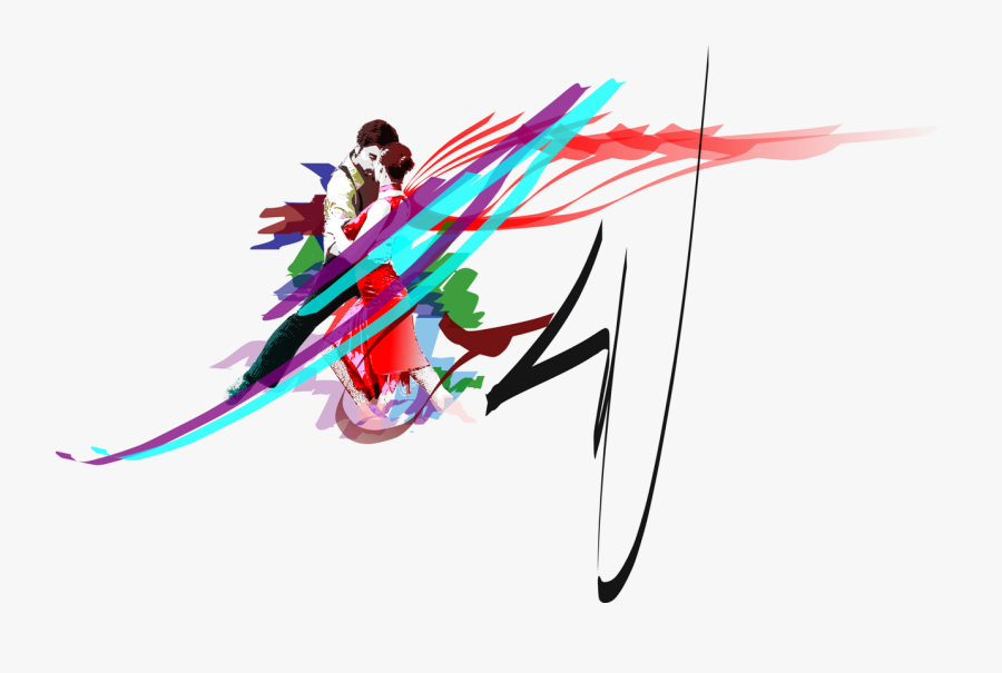 Abstract Tango Dancer, Transparent Clipart